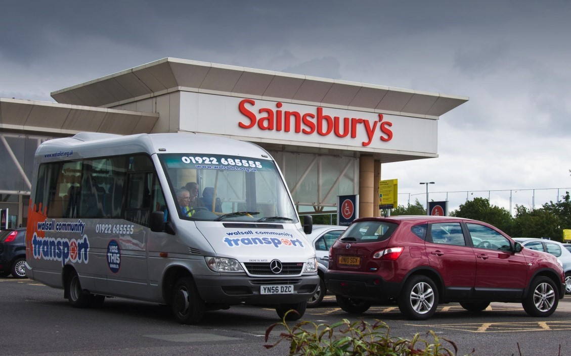 Shopper Bus at Sainsbury's